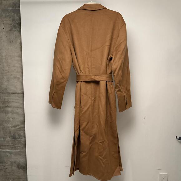 Madewell Size XL Tan Wool Trench coat with a belt - Picture 6 of 6